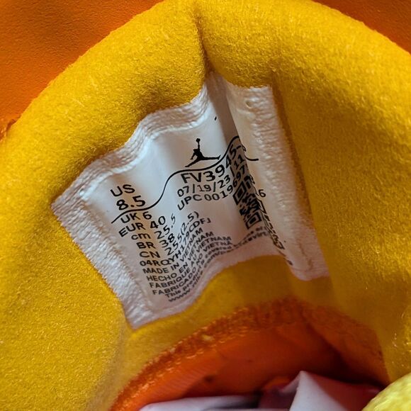 Air Jordan 38 Low Women's 8.5, Men's 7 Dearica Hamby Sunshine Shoes FV3945-700 - Picture 8 of 12